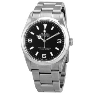 preowned-rolex-explorer-automatic-black-dial-mens-watch