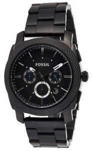 Fossil Men's Machine Stainless Steel Case Quartz Chronograph Watch