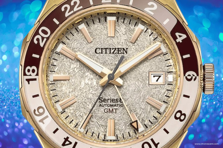 The Citizen Series 8 GMT gold chrono scent
