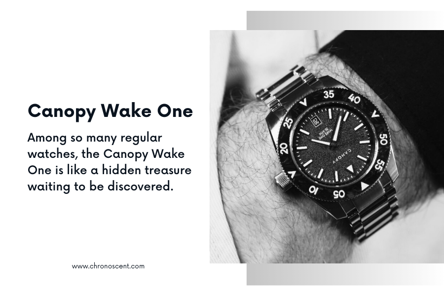 the Canopy Wake One on the wrist