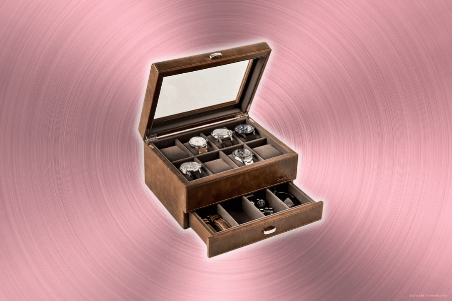 Tawbury 8 Watch Box Organizer chrono scent CASE FOR WATCH COLLECTION