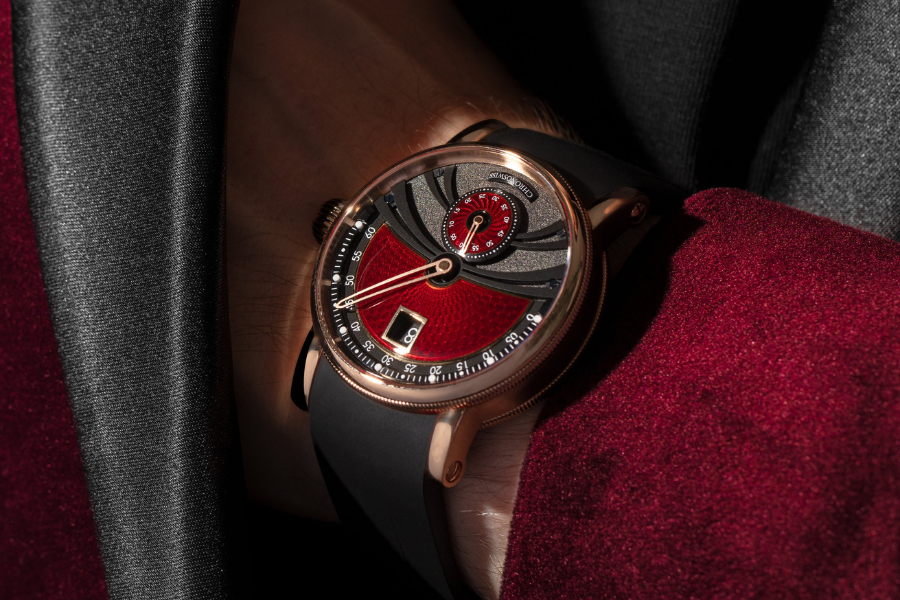 Chronoswiss Delphis Dracula on wrist